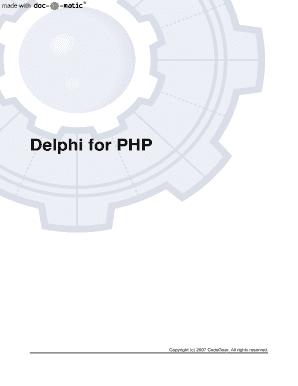 delphi print pdf